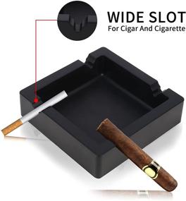 img 2 attached to Non-Breakable Dual-Purpose 🚬 Heat-Resistant Ashtrays for Cigarettes