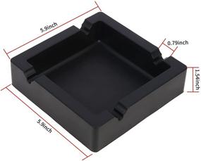 img 3 attached to Non-Breakable Dual-Purpose 🚬 Heat-Resistant Ashtrays for Cigarettes