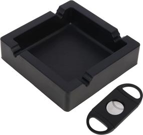 img 4 attached to Non-Breakable Dual-Purpose 🚬 Heat-Resistant Ashtrays for Cigarettes