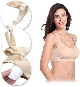 img 1 attached to 🤰 STELLE Seamless Maternity Nursing Extenders Women's Clothing for Lingerie, Sleep and Lounge