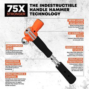 img 1 attached to 🔨 Durable and Sturdy: Groz 34541 Indestructible Handle 14 Inch - A Long-lasting Solution