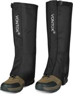 🏔️ v vontox leg gaiters: waterproof nylon gaiters for women/men - ideal for hiking, hunting, and snowshoeing logo