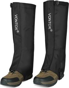 img 4 attached to 🏔️ V VONTOX Leg Gaiters: Waterproof Nylon Gaiters for Women/Men - Ideal for Hiking, Hunting, and Snowshoeing