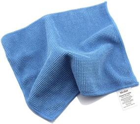 img 4 attached to 🧼 6 Pack of Blue Microfiber Cleaning Cloths, 6"x7" Inch Size