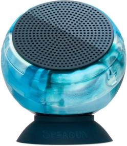 img 4 attached to Speaqua Barnacle Vibe 2.0 - Waterproof, Floatable, Bluetooth Speaker 🔵 with Dual Pairing for Surround Sound, Removable Suction - Tidal Blue