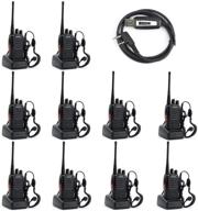 10-pack of baofeng bf-888s two way radios with usb programming cable logo