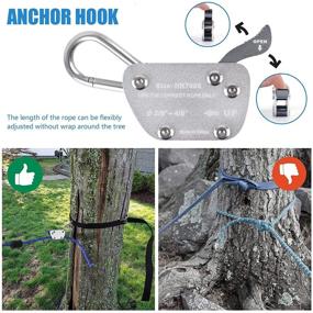 img 2 attached to 🐶 EKXOZV Dog Tie Out Cable: 50ft Overhead Trolley System with Anchor Hook, 8ft Elastic Bungee Leash – Up to 200lbs for Camping, Beach, Yard