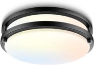 🔆 bilrect 10 inch flush mount ceiling light: dimmable, 1600lm, 3000k/4000k/5000k, ideal for kitchen, hallway, bathroom, offices – etl listed logo