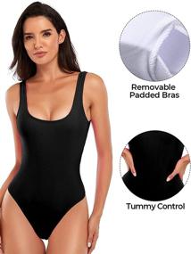 img 3 attached to Swimsuits Control Padding Bathing Swimwear Women's Clothing in Swimsuits & Cover Ups