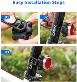 img 1 attached to Jiying Rechargeable Headlight Taillight Waterproof