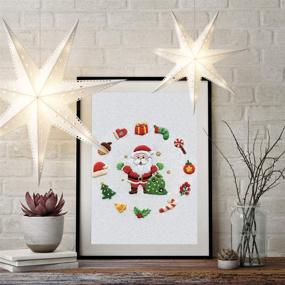 img 3 attached to 🎅 Delightful Louise Maelys Christmas Embroidery Kit: Beginner's Santa Claus Pattern Cross Stitch for Festive Decor & Gifts