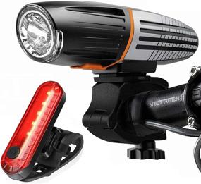 img 4 attached to 🚲 VICTAGEN USB Rechargeable Bike Lights: Super Bright 1600 Lumens with Free Tail Light, Waterproof and Easy to Mount - Ideal for Mountain, Road, and Kids Bikes