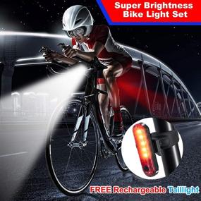 img 3 attached to 🚲 VICTAGEN USB Rechargeable Bike Lights: Super Bright 1600 Lumens with Free Tail Light, Waterproof and Easy to Mount - Ideal for Mountain, Road, and Kids Bikes