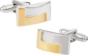 img 4 attached to Презентация манжетных кнопок Cuff Daddy Two Tone Silver