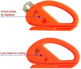 img 3 attached to Gebildet Snitty Safety Cutter – Premium Car Vinyl Wrap Cutting Tool with Carbon Fiber Handle, 2× Snitty and 4× Replacement Blades