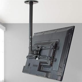 img 1 attached to VIVO Flat Ceiling TV Mount for 23-55 inch Screens | Fully Adjustable & Fits up to 400x400 VESA | Black - MOUNT-VC55A