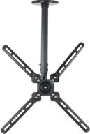 vivo flat ceiling tv mount for 23-55 inch screens | fully adjustable & fits up to 400x400 vesa | black - mount-vc55a логотип