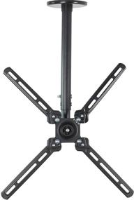 img 4 attached to VIVO Flat Ceiling TV Mount for 23-55 inch Screens | Fully Adjustable & Fits up to 400x400 VESA | Black - MOUNT-VC55A