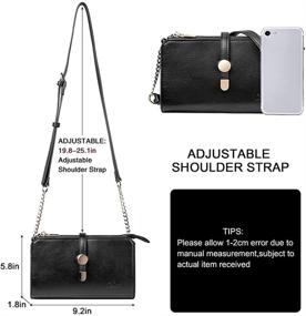 img 2 attached to CLUCI Crossbody Shoulder Adjustable Two Tone Women's Handbags & Wallets