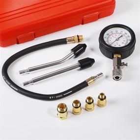 img 3 attached to 🔧 8-Piece Compression Tester Kit for Petrol Gas Engines: 0-300 PSI Cylinder Pressure Gauge – Essential Automotive Tool for Motorcycles, Cars, and Trucks