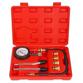 img 4 attached to 🔧 8-Piece Compression Tester Kit for Petrol Gas Engines: 0-300 PSI Cylinder Pressure Gauge – Essential Automotive Tool for Motorcycles, Cars, and Trucks