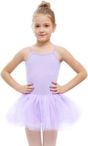 img 4 attached to 🤸 STELLE Gymnastics Toddler Girls' Active Camisole Leotard Clothing
