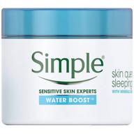 💦 simple water boost skin quench sleeping cream - 1.7 fl oz (3-pack) logo
