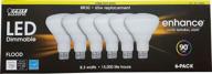 💡 feit dimmable flood replacement bulbs - pack of 6 логотип