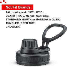 img 3 attached to 🧢 M-A Spout Lid for Hydro Flask Wide Mouth Sport Water Bottles: Versatile Replacement Cap for 12 oz, 32 oz, 40 oz, and 64 oz Bottles - BPA-Free Flask Accessory