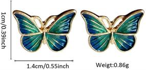img 3 attached to D Rosse Hypoallergenic Monarch Butterfly Earrings