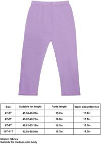 img 2 attached to Girls Cotton Capris Leggings - Syhood 6-Pack Summer Crop Leggings for School Wear