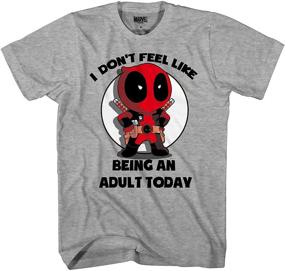 img 1 attached to 👕 Marvel Deadpool T-Shirt: Embrace the Superhero Style with Heather Men's Clothing