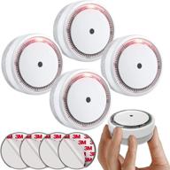 🚨 siterlink mini fire alarm smoke detector: 10-year battery operated photoelectric smoke alarm - small & efficient, ul listed - 4 pack logo