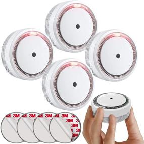 img 4 attached to 🚨 SITERLINK Mini Fire Alarm Smoke Detector: 10-Year Battery Operated Photoelectric Smoke Alarm - Small & Efficient, UL Listed - 4 Pack