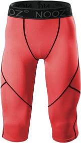 img 3 attached to 🏋️ Nooz Men's Compression Capri Pants with Cool Dry Technology - Baselayer Legging Tights