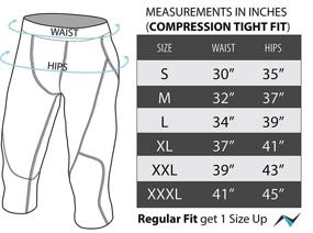 img 1 attached to 🏋️ Nooz Men's Compression Capri Pants with Cool Dry Technology - Baselayer Legging Tights