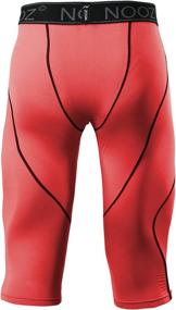 img 2 attached to 🏋️ Nooz Men's Compression Capri Pants with Cool Dry Technology - Baselayer Legging Tights