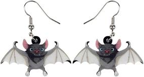 img 4 attached to Acrylic Halloween Novelty Earrings Jewelry