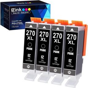 img 4 attached to E-Z Ink (TM) Compatible Ink Cartridge Replacement for Canon PGI-270XL PGI 270 XL - Compatible with PIXMA 🖨️ MG6821 TS6020 MG6820 MG5720 MG5721 MG5722 TS5020 TS8020 TS9020 MG7720 Printer - Large Black, 4 Pack - Best for SEO