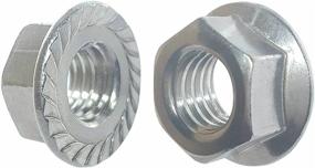 img 2 attached to 🔩 SNUG Fasteners (SNG267): Pack of 50 - 10-24 Zinc Plated Serrated Flange Hex Lock Nuts