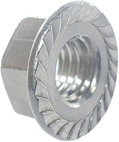 img 1 attached to 🔩 SNUG Fasteners (SNG267): Pack of 50 - 10-24 Zinc Plated Serrated Flange Hex Lock Nuts