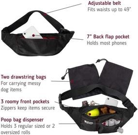 img 3 attached to 🐶 Convenient Leashboss PackUp Pouch: Dog Treat Training Waist Belt with Storage Fanny Pack and Waste Bag Dispenser