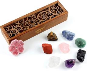 img 4 attached to 🔮 Enhance Chakra Balance & Healing with vuUUuv Natural Rough Raw Stone Reiki Healing Crystals - Ritual Set (Rough8 pcs)