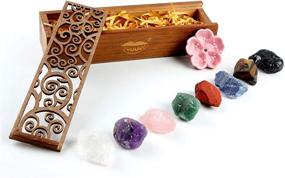 img 3 attached to 🔮 Enhance Chakra Balance & Healing with vuUUuv Natural Rough Raw Stone Reiki Healing Crystals - Ritual Set (Rough8 pcs)