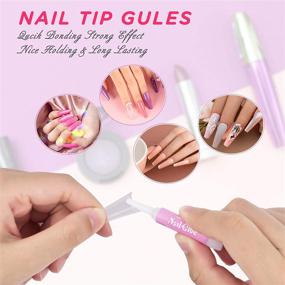 img 1 attached to 💅 MORGLES Clear Coffin Nail Tips Set: 500 Pcs French Tip Acrylic Nails for Ballerina Style! Includes Nail Clipper, Files, Glues, Cuticle Tools