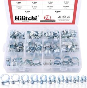 img 4 attached to 🔧 Hilitchi 78-Piece Mini Fuel Injection Line Style Hose Clamps Kit - 10 Different Sizes Included