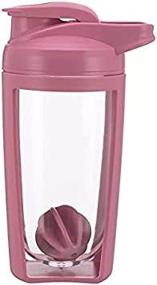 img 1 attached to 🏋️ Ultimate Protein Shaker Bottle: Gym Sports Water Cup with Flip Lid, Powerful Mixing Ball Included