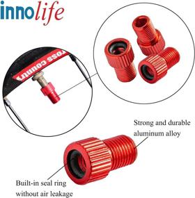 img 1 attached to 🚴 Innolife Aluminum Presta to Schrader Converter: Versatile Car Valve Adapter for Bicycle Bike Tube Pump, Air Compressor Tools