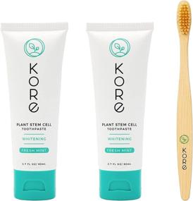 img 4 attached to Kore Toothpaste Bundle Biodegradable Toothbrush