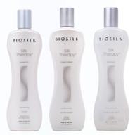 biosilk piece therapy shampoo conditioner: nourish and strengthen your hair logo